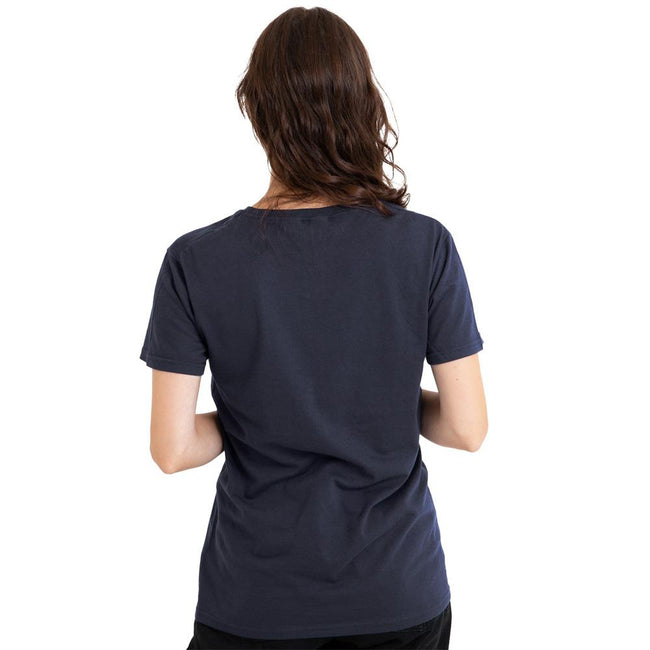 Deep Navy - Back - Lilo & Stitch Womens-Ladies Merry Stitchmas Santa Hat T-Shirt