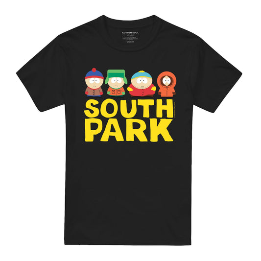 Black - Front - South Park Mens Friends Of Mine T-Shirt