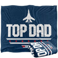 Multicoloured - Back - Top Gun Top Dad Silky Supersoft Blanket