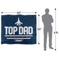 Multicoloured - Pack Shot - Top Gun Top Dad Silky Supersoft Blanket