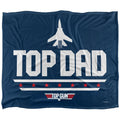 Multicoloured - Front - Top Gun Top Dad Silky Supersoft Blanket