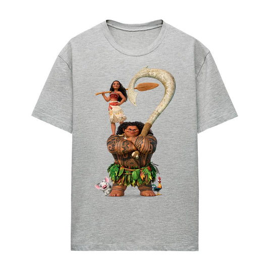 Athletic Heather - Front - Moana Womens-Ladies Maui Moana Stacked Heather T-Shirt
