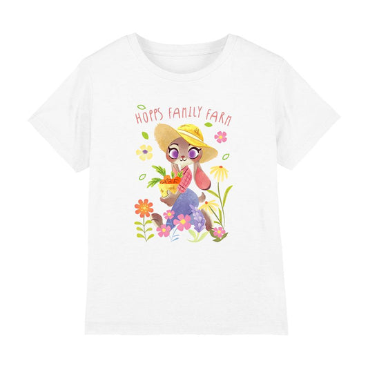 White-White - Front - Zootropolis Girls Judy Hopps Wildflower Garden T-Shirt