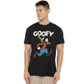Black - Side - Mickey Mouse & Friends Mens Hey There Goofy T-Shirt