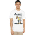 White - Side - Mickey Mouse & Friends Mens Goofy Gone Fishing T-Shirt