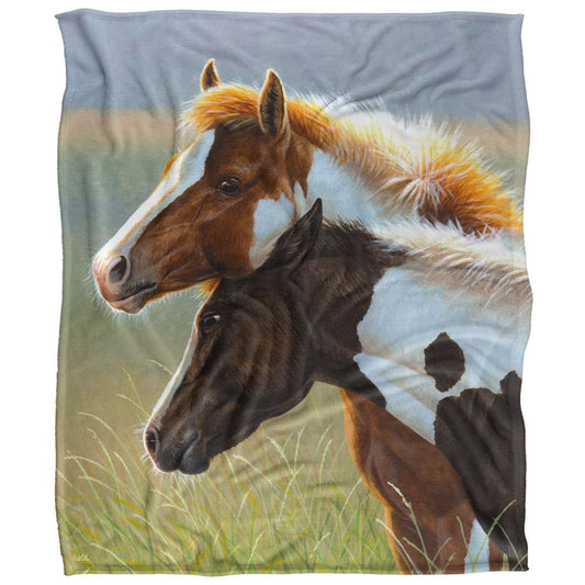 Multicoloured - Front - JQ Licensing Silky Foals Supersoft Blanket