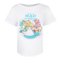 White - Front - Alice In Wonderland Womens-Ladies We´re All Mad Cotton T-Shirt