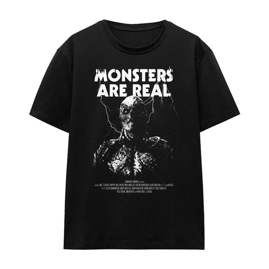 Black - Front - Stranger Things 5 Womens-Ladies Monsters Are Real Vecna T-Shirt