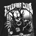 Black - Side - Stranger Things 5 Unisex Adult Hellfire Club Mono T-Shirt