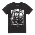 Black - Front - Stranger Things 5 Unisex Adult Hellfire Club Mono T-Shirt