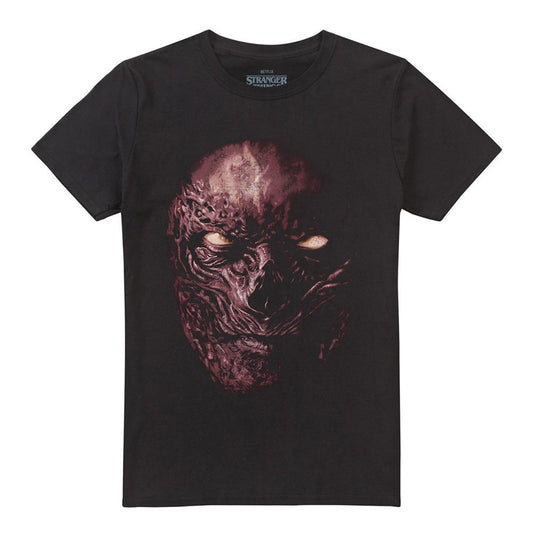Black - Front - Stranger Things 4 Unisex Adult Vecna Face Oversized T-Shirt