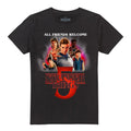 Black - Front - Stranger Things 5 Unisex Adult Poster T-Shirt