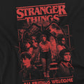 Black - Side - Stranger Things 5 Unisex Adult Group Horror Mind Flayer Movie Poster Long-Sleeved T-Shirt