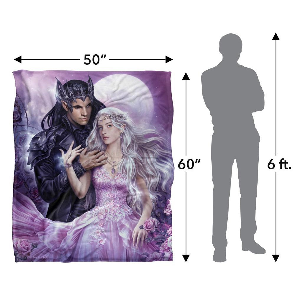 Multicoloured - Close up - JQ Licensing The Enchanted Ones Elves Silky Supersoft Blanket