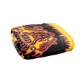 Multicoloured - Back - Stranger Things 5 Hellfire Club Silky Flames Logo Soft Touch Blanket