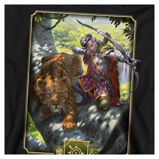 Black - Side - Dungeons & Dragons Unisex Adult 2024 Ranger Key Art Sweatshirt