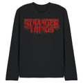 Black - Front - Stranger Things 5 Unisex Adult Dripping Logo Long-Sleeved T-Shirt