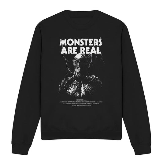 Black - Front - Stranger Things Unisex Adult Monsters Are Real Vecna Sweatshirt