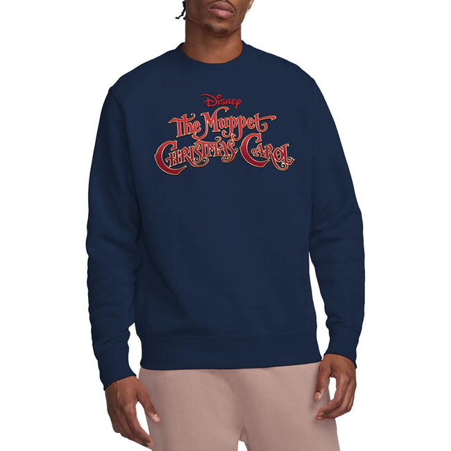 Navy - Lifestyle - The Muppets Christmas Carol Unisex Adult Block Logo Sweatshirt