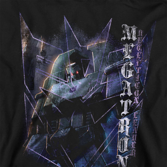 Black - Back - Transformers Unisex Adult Generations Villainous Megatron Comic Cover Sweatshirt