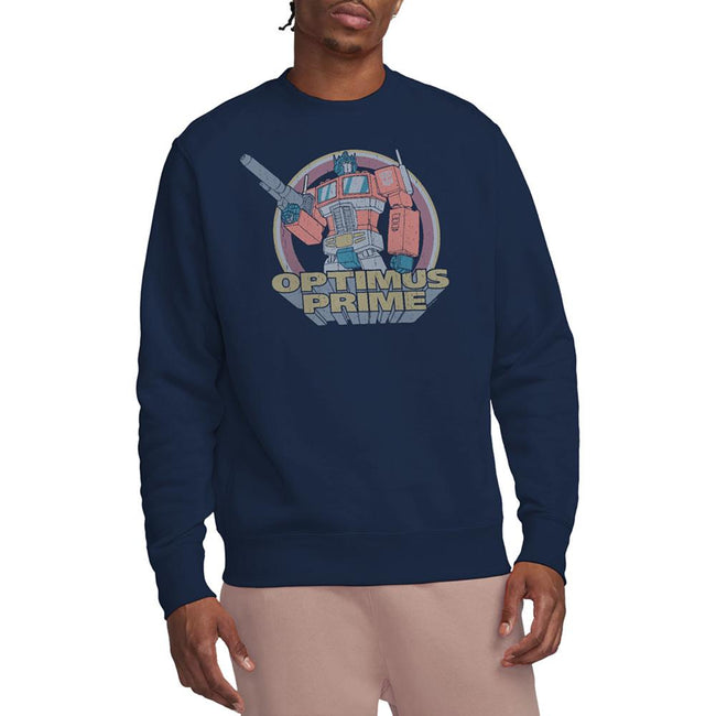Navy - Lifestyle - Transformers Unisex Adult Generations Flea Market Heroic Autobot Optimus Prime Sweatshirt