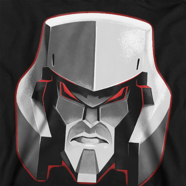 Black - Back - Transformers Unisex Adult Generations Megatron Face Sweatshirt