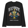 Black - Front - Wolverine Unisex Adult Merry Xmas Bub! Long-Sleeved T-Shirt