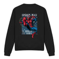 Black - Front - Spider-Man Unisex Adult Is Coming To Town Sweatshirt