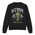 Black - Front - Wolverine Unisex Adult Merry Xmas Bub! Sweatshirt