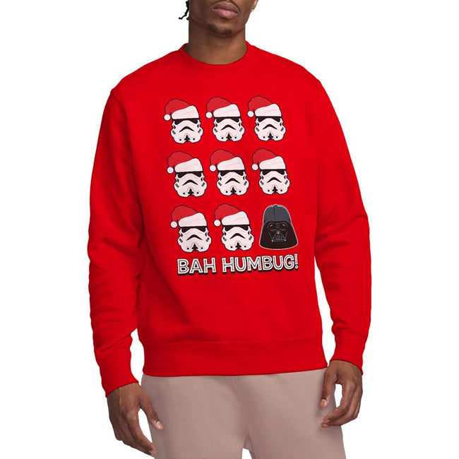 Red - Lifestyle - Star Wars Unisex Adult Empire Bah Humbug Christmas Sweatshirt