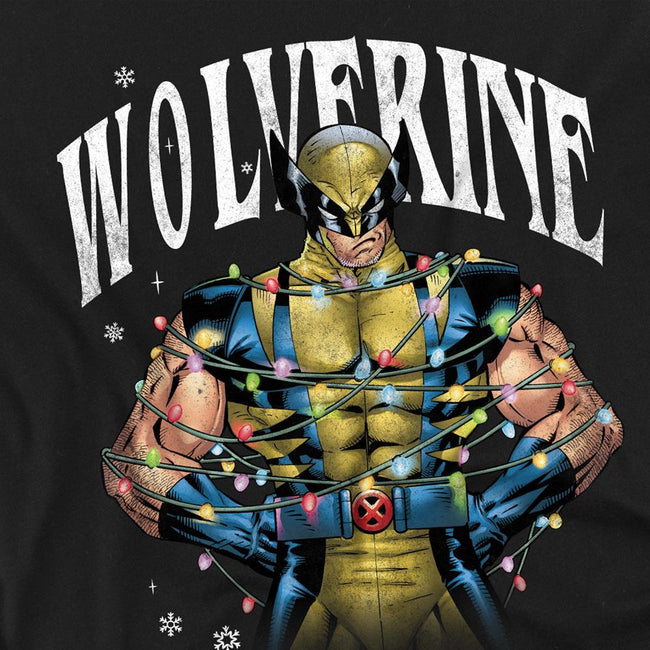 Black - Pack Shot - Wolverine Unisex Adult Merry Xmas Bub! T-Shirt