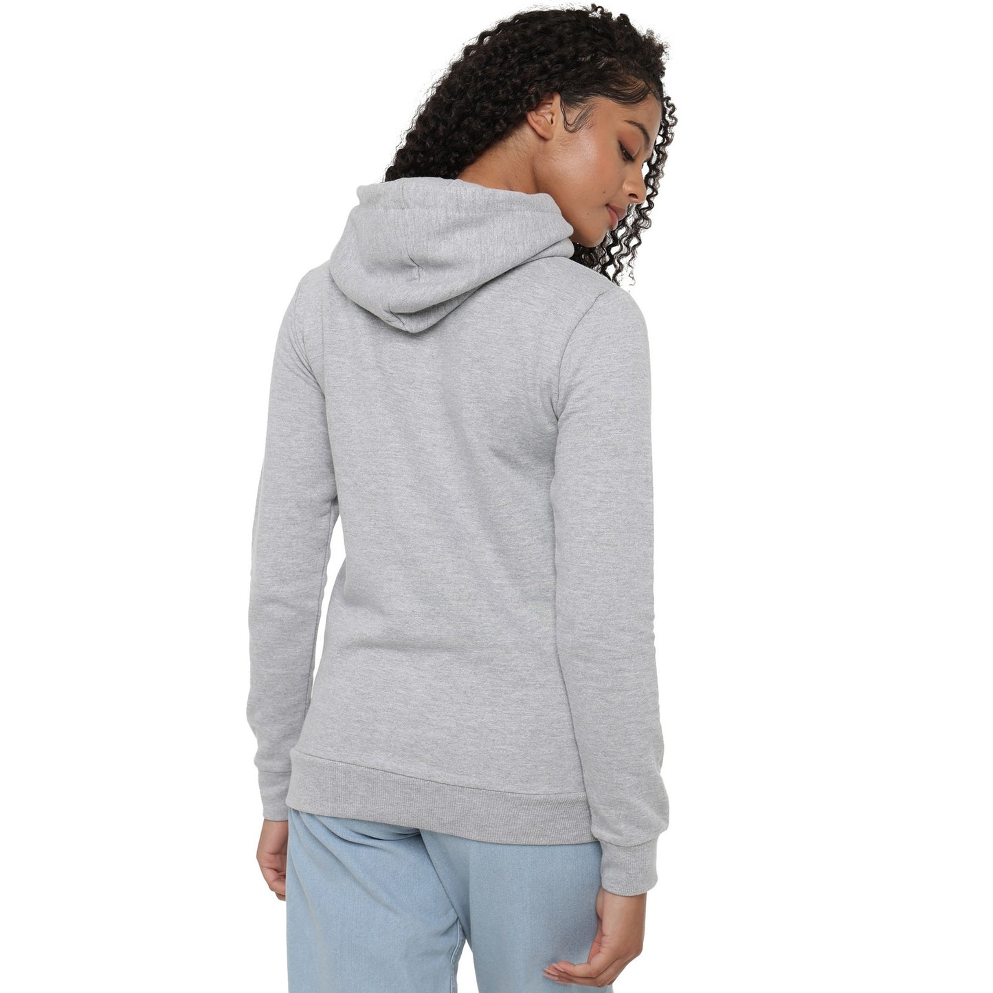 Heather Grey - Pack Shot - Wonder Woman Womens-Ladies Logo Hoodie