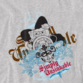 Athletic Heather - Side - SpongeBob SquarePants Unisex Adult Simply Unsinkable Heather T-Shirt