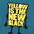 Slate - Side - SpongeBob SquarePants Unisex Adult Yellow Is The New Black T-Shirt