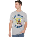 Athletic Heather - Back - SpongeBob SquarePants Unisex Adult 100 Days Of School Jump Heather T-Shirt