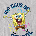 Athletic Heather - Side - SpongeBob SquarePants Unisex Adult 100 Days Of School Jump Heather T-Shirt