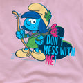 Pink - Side - The Smurfs Unisex Adult Don´t Mess With Me! T-Shirt
