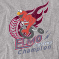 Athletic Heather - Side - Sesame Street Unisex Adult Cycle Champion Elmo Heather Long-Sleeved T-Shirt