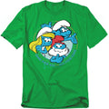 Kelly Green - Front - The Smurfs Unisex Adult All For One T-Shirt