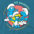 Slate - Side - The Smurfs Unisex Adult So Smurfey! T-Shirt