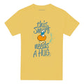 Banana Yellow - Front - The Smurfs Unisex Adult This Smurf Needs A Hug T-Shirt