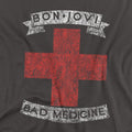 Charcoal - Back - Bon Jovi Unisex Adult Bad Medicine T-Shirt