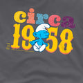 Charcoal - Side - The Smurfs Unisex Adult Circa 1958 T-Shirt