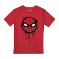 Red - Front - Spider-Man Childrens-Kids Graffiti T-Shirt