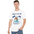 White - Back - Sesame Street Unisex Adult Ski Club Adventure Elmo T-Shirt