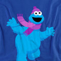 Royal Blue - Side - Sesame Street Unisex Adult Furry Friends Forever! Cookie Monster Long-Sleeved T-Shirt