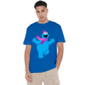 Royal Blue - Back - Sesame Street Unisex Adult Furry Friends Forever! Cookie Monster T-Shirt