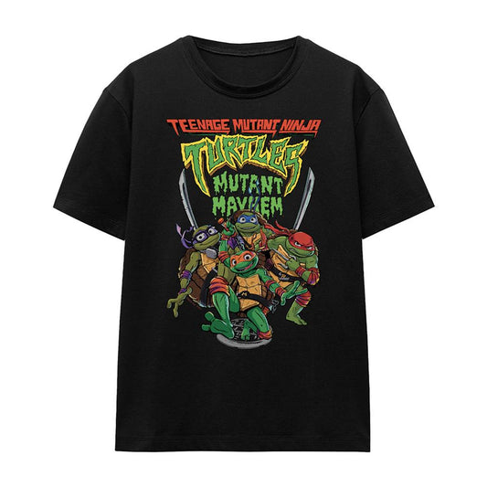 Black - Front - Teenage Mutant Ninja Turtles: Mutant Mayhem Womens-Ladies Group T-Shirt