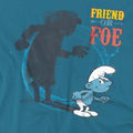 Slate - Side - The Smurfs Unisex Adult Friend Or Foe Gargamel Shadow T-Shirt