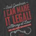 Charcoal - Side - Breaking Bad Unisex Adult I Can Make It Legal! T-Shirt